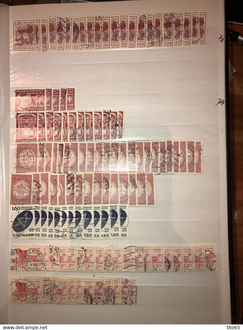 L6      Denmark Used Lot   1978-1983 - Full Sheets & Multiples