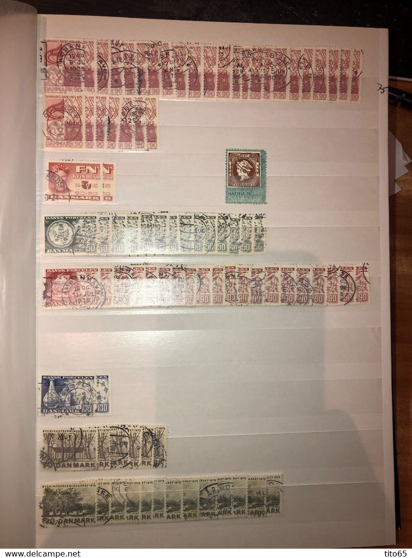 L5     Denmark Used Lot   1975-1978 - Full Sheets & Multiples