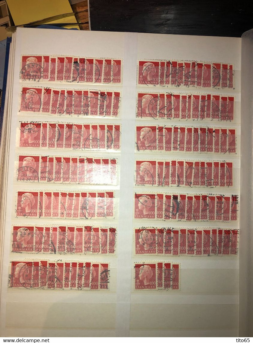 L14     Denmark Used Lot   Queen Margrethe II    CV +$200 - Full Sheets & Multiples