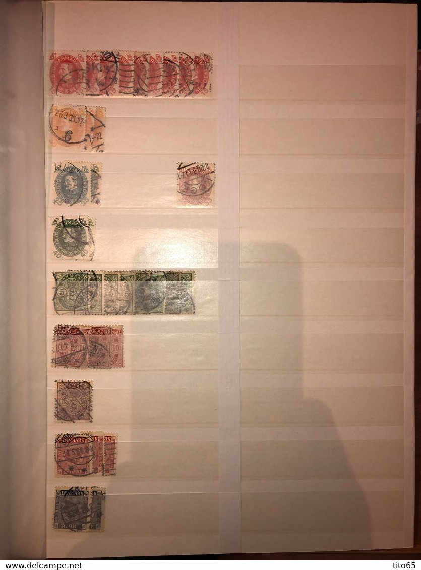 L10     Denmark Used Lot   1875-1961    CV +$300 - Feuilles Complètes Et Multiples