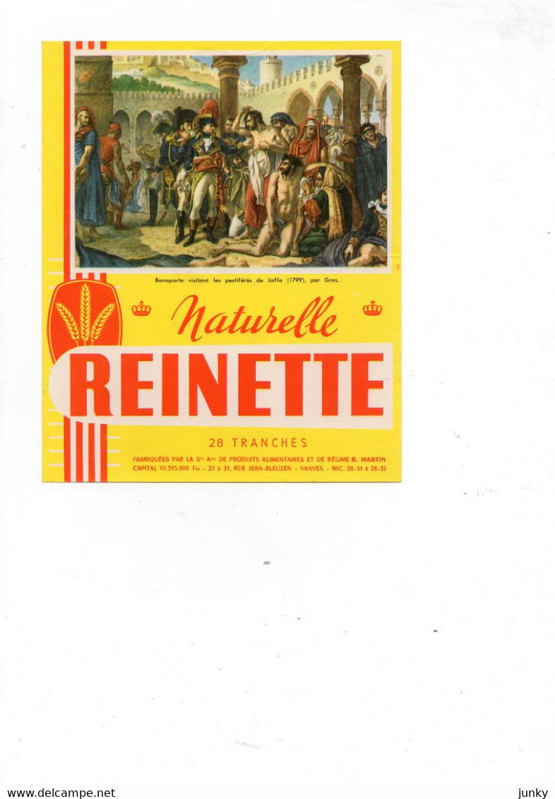 Buvard Reinette Naturelle - Bonaparte Visitant Les Pestiférés De Jaffa 1779, Par Gros - R