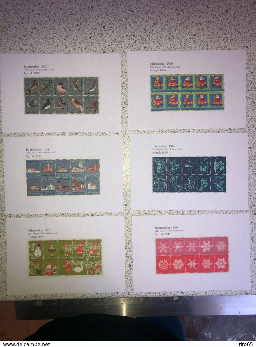 N3     Denmark New Print Of Christmas Sheets - Feuilles Complètes Et Multiples