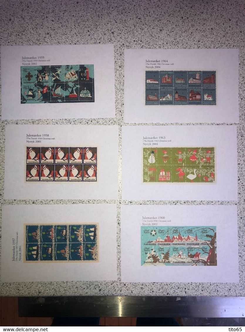 N1     Denmark New Print Of Christmas Sheets - Feuilles Complètes Et Multiples