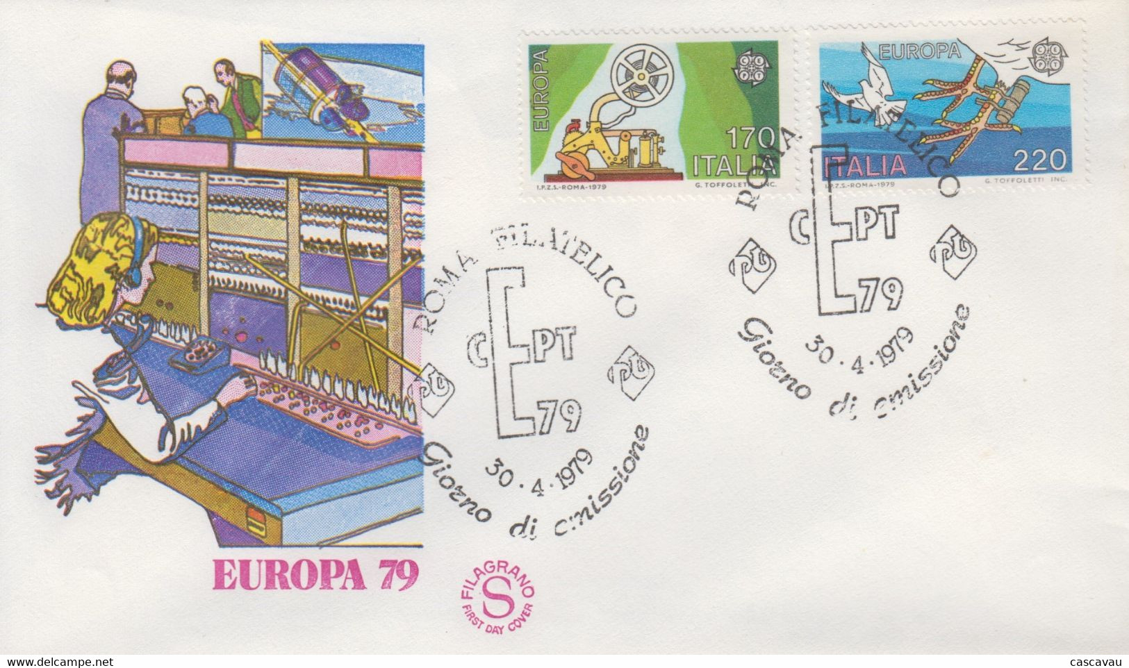 Enveloppe   FDC   1er   Jour   ITALIE     EUROPA    1979 - 1979