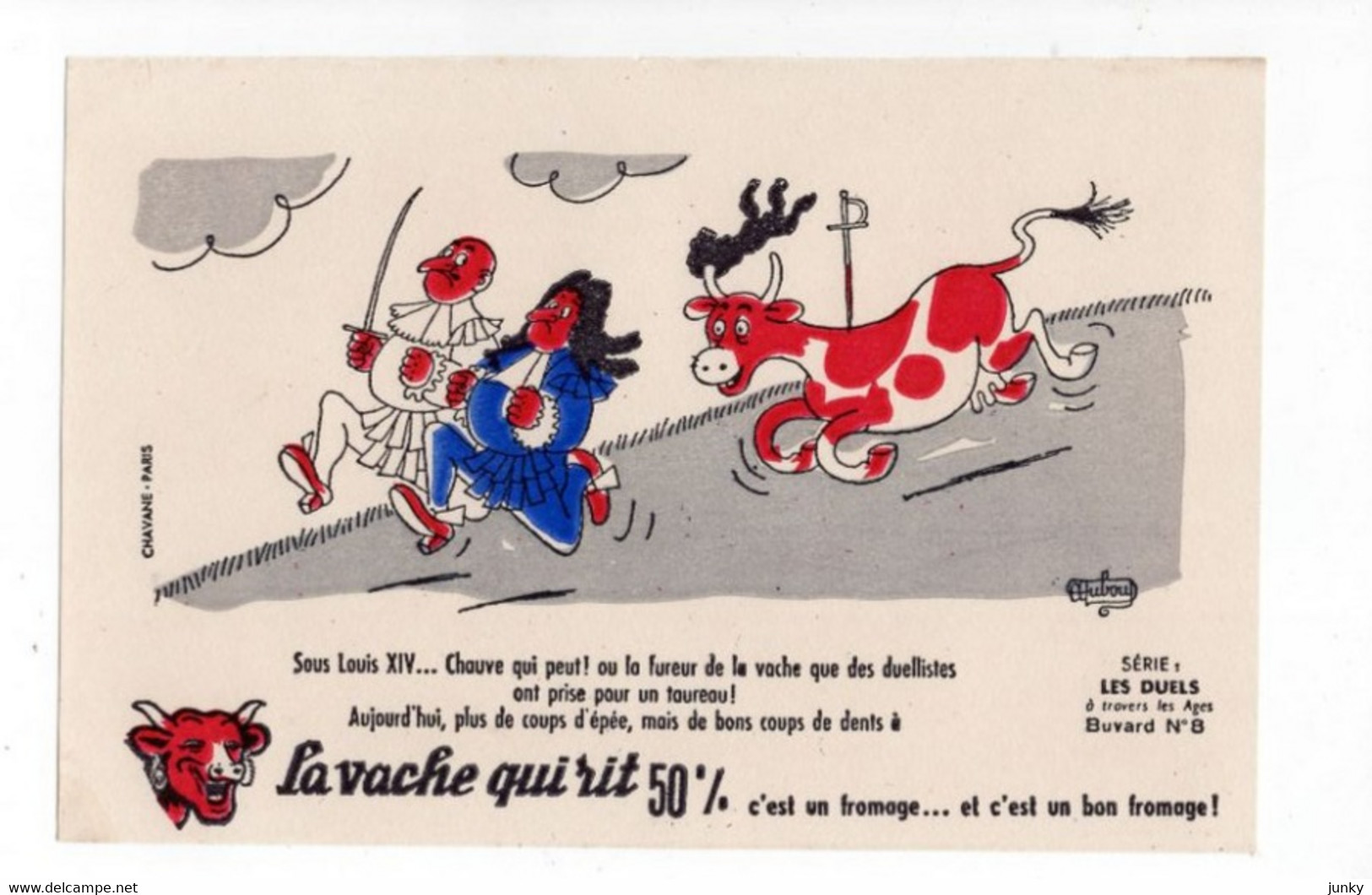 Buvard La Vache Qui Rit - Série Les Duels N°8 - V