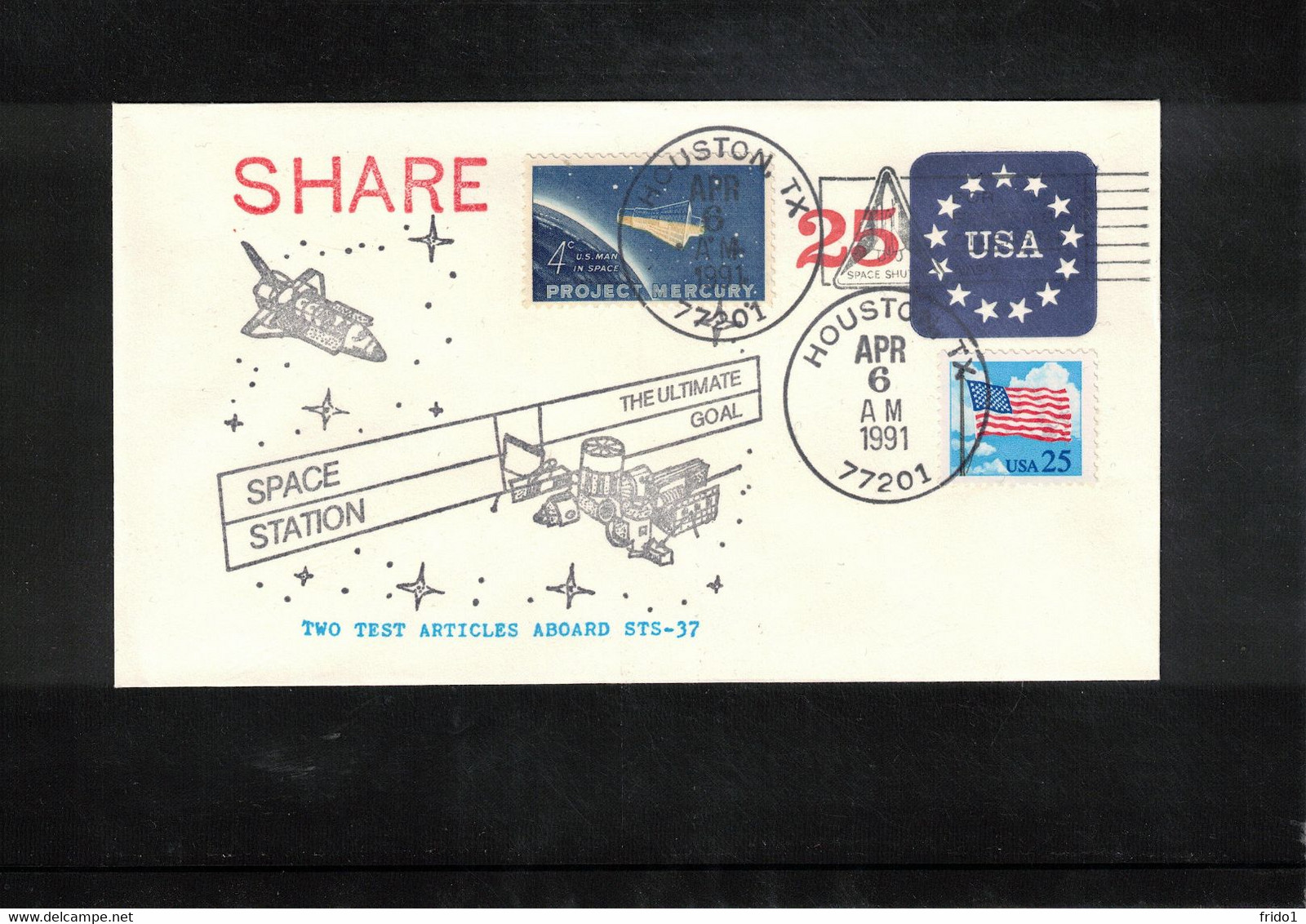 USA 1991 Space / Raumfahrt Space Shuttle STS-37 - Space Station  Interesting Letter - USA