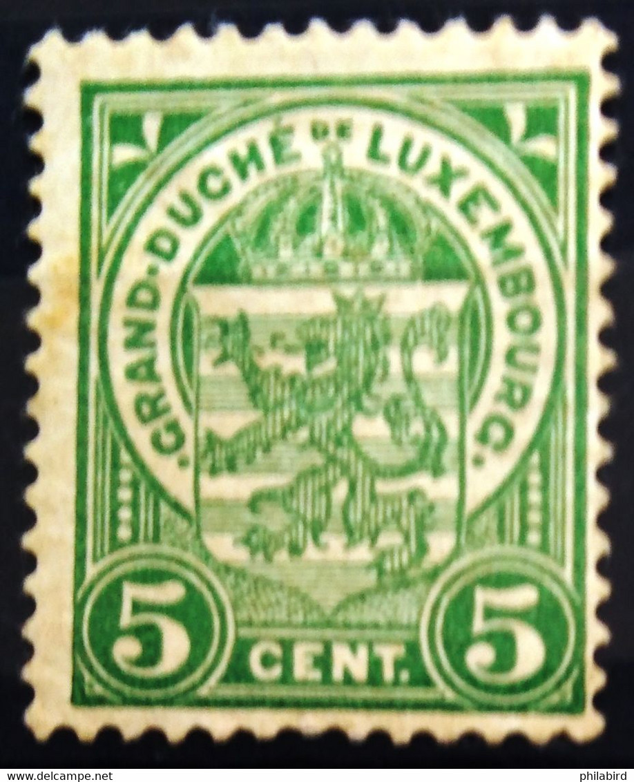 LUXEMBOURG                         N° 92                               NEUF** - 1907-24 Ecusson