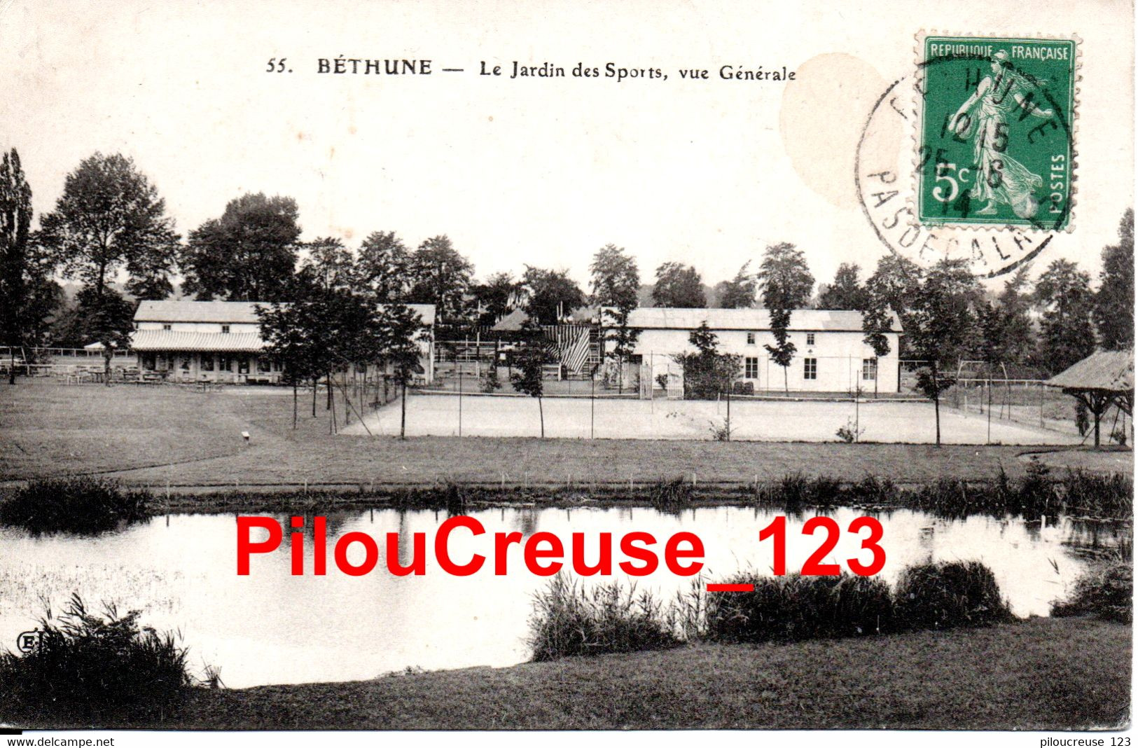 62 Pas De Calais - BETHUNE - " Le Jardin Des Sports, Vue Générale " - Bethune