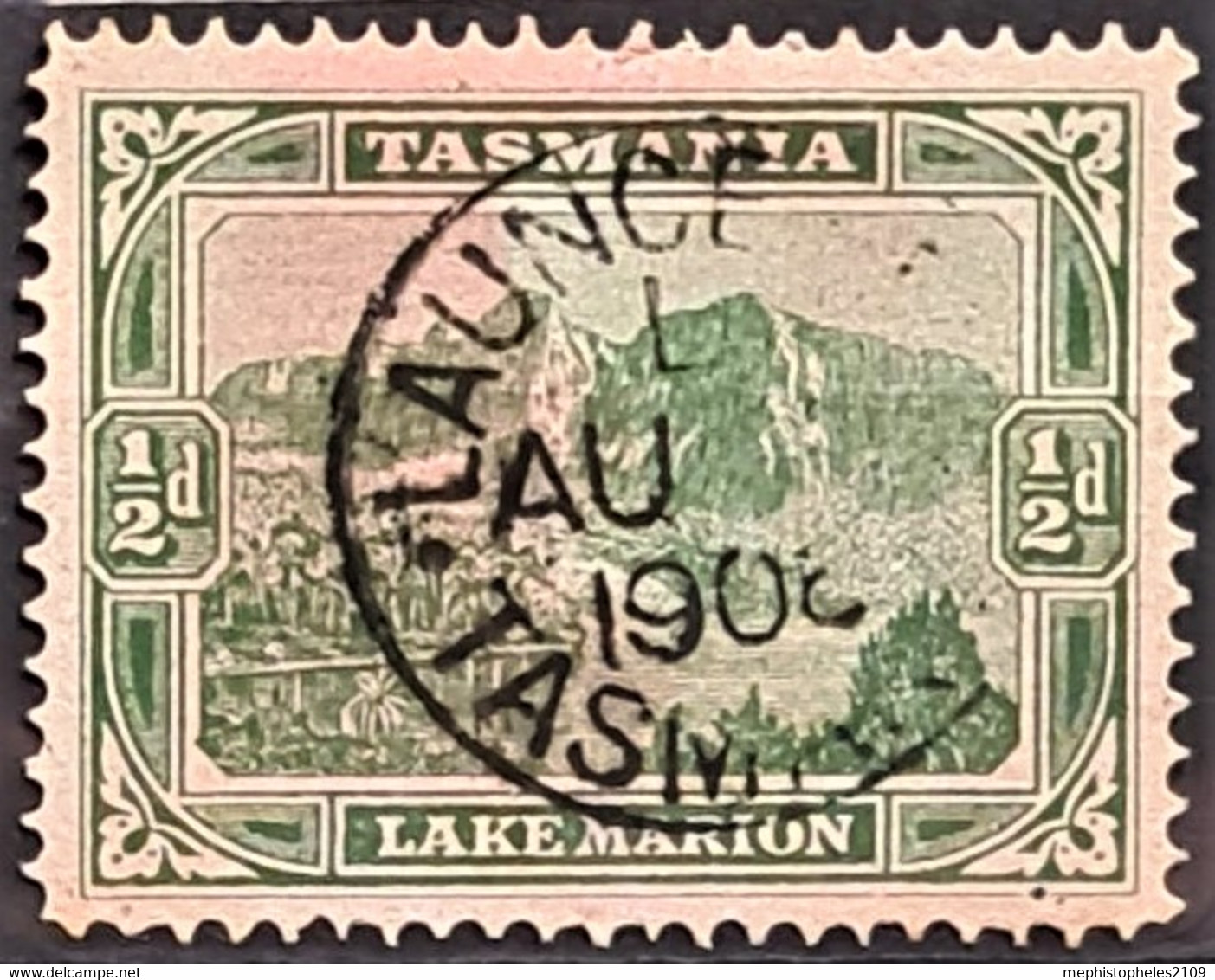 TASMANIA 1902/03 - Canceled - Sc# 94 - 0.5d - Usati