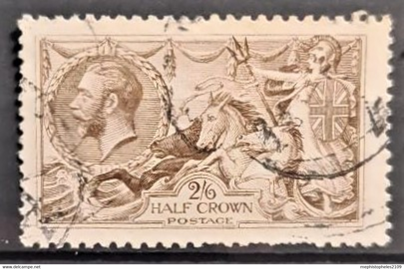 GREAT BRITAIN 1913 - Canceled - Sc# 173 - 2/6 Half Crown - Oblitérés