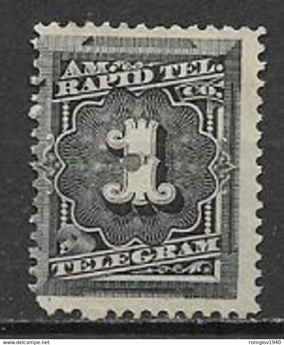 STATI UNITI D'AMERICA 1881 FRANCOBOLLI PER TELEGRAFO DENT.12 YVERT. 52 MLH VF - Telegraafzegels