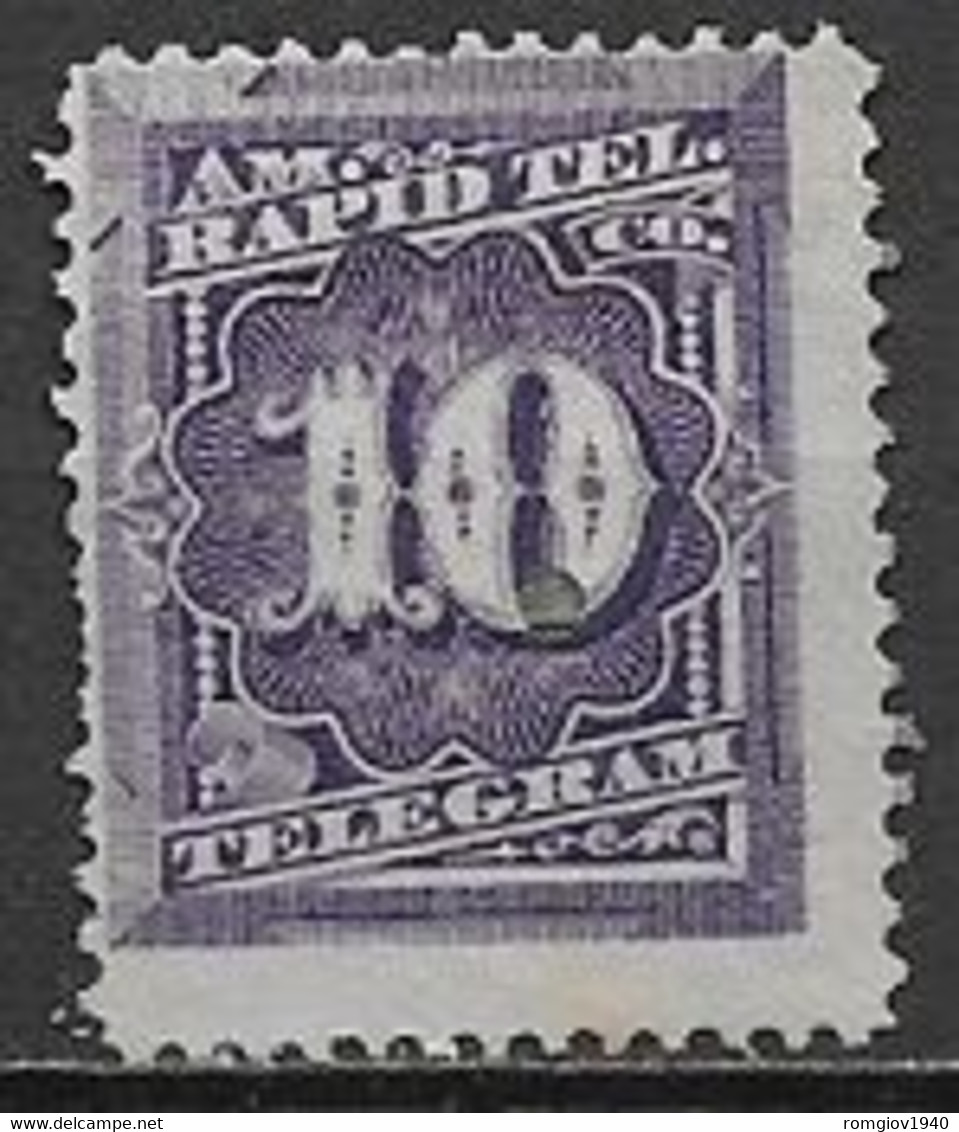 STATI UNITI D'AMERICA 1881 FRANCOBOLLI PER TELEGRAFO DENT.12 YVERT. 55  MLH VF - Telegraphenmarken