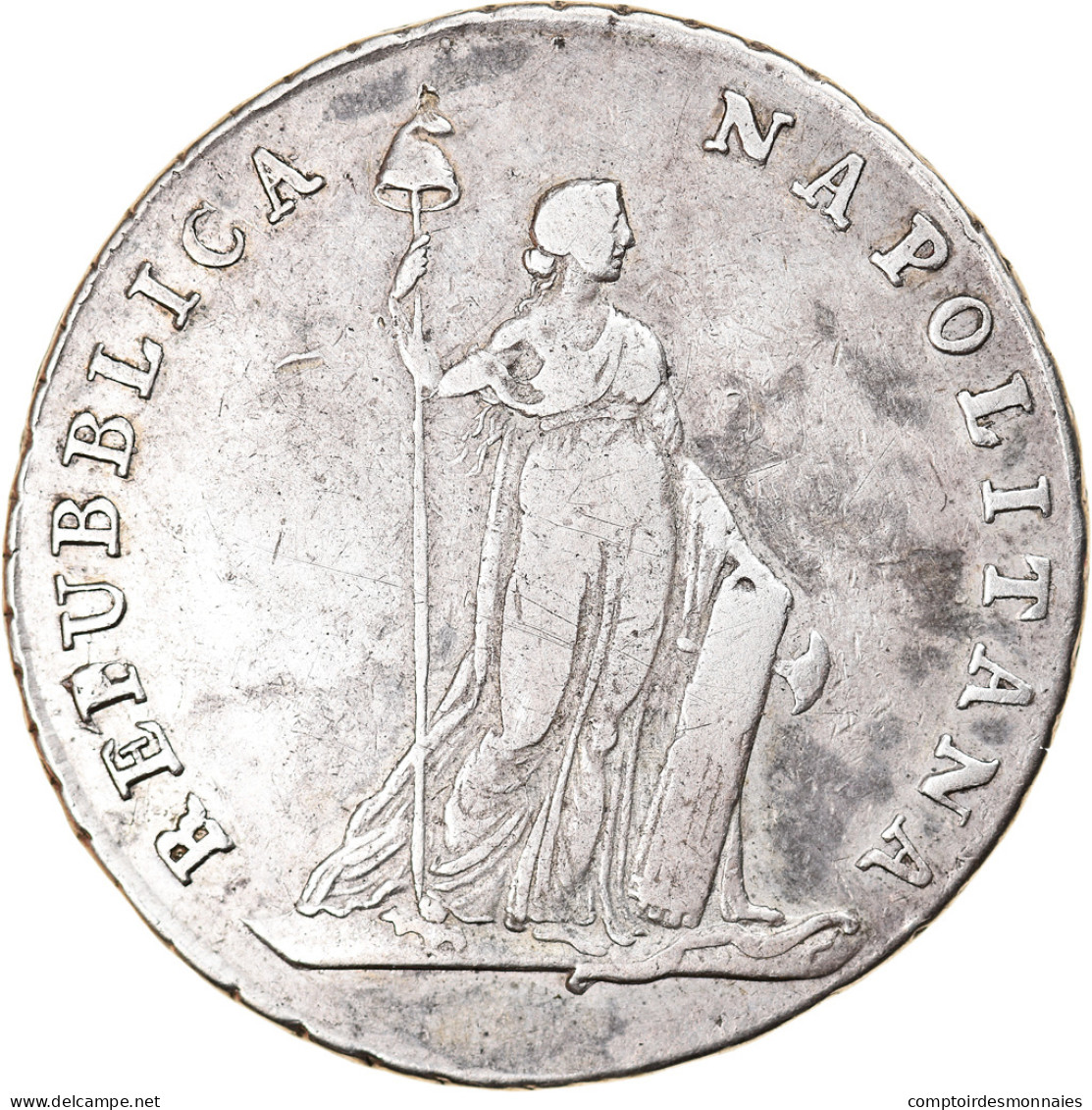 Monnaie, États Italiens, NAPLES, 12 Carlini, An VII, Naples, TTB, Argent - Naples & Sicile