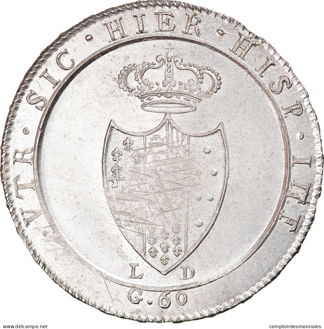 Monnaie, États Italiens, NAPLES, Ferdinando IV, 60 Grana, 1805, Naples, Rare - Naples & Sicile