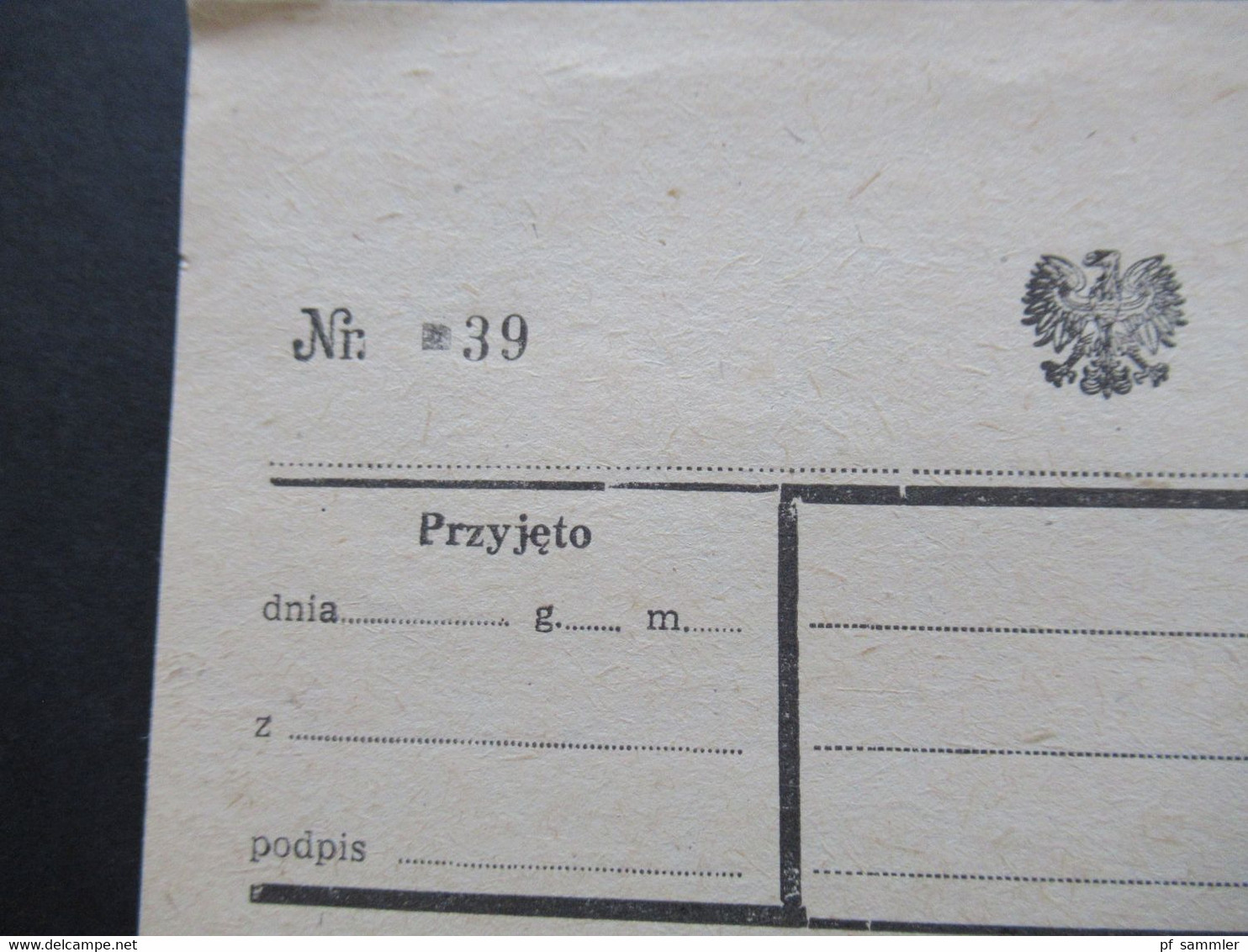 Polen 1979 Telegram 3 Vordrucke Nr. 39, 40 Und 41 Przyjeto / Odtelegrafowano / Odwrocic. Ungebraucht - Lettres & Documents