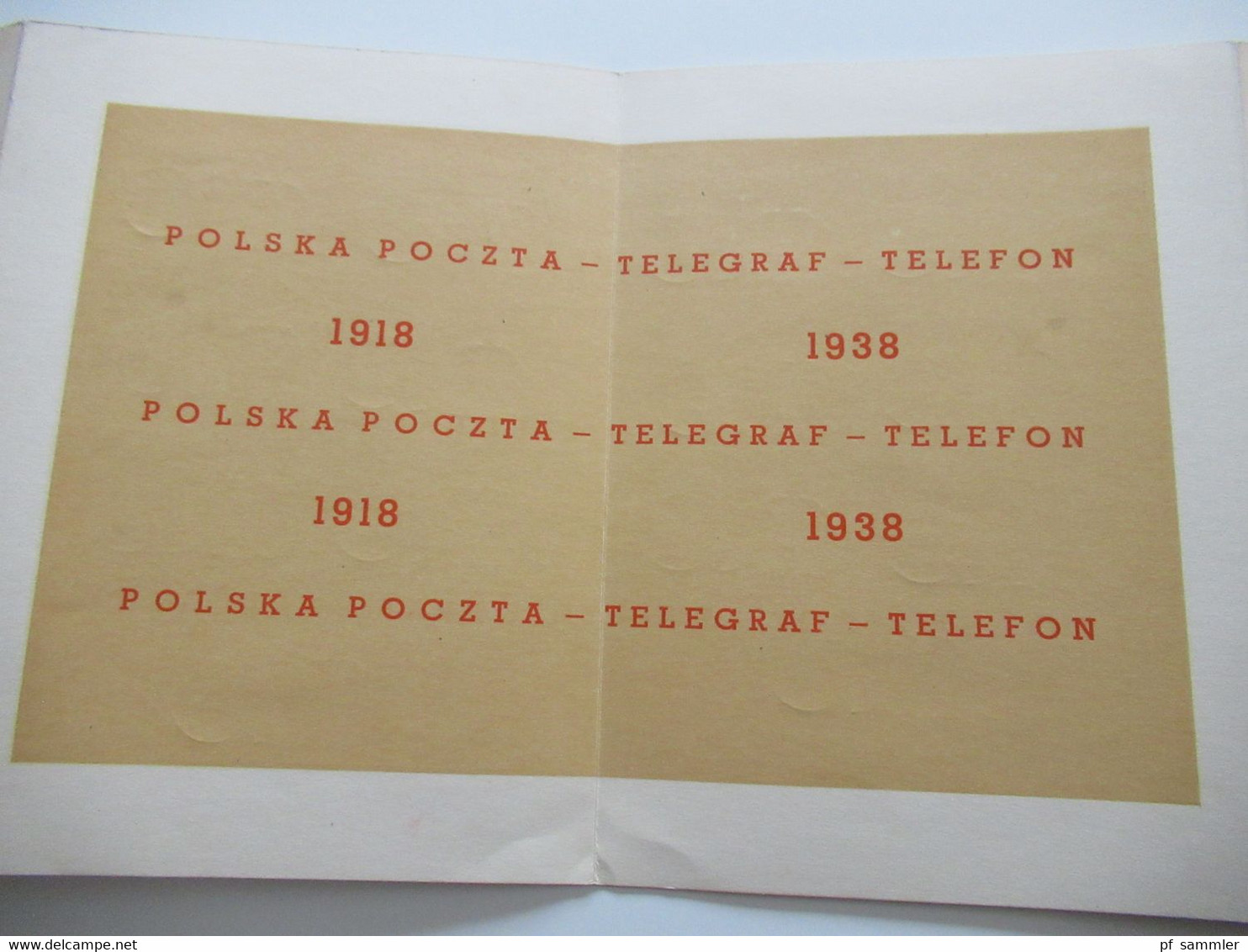 Polen 1938 Sondermappe 20 Jahre Republik / FDC mit Block 7, Nr. 331 / 343 und Port Gdansk Nr. 34 / 37 Tolles Dokument