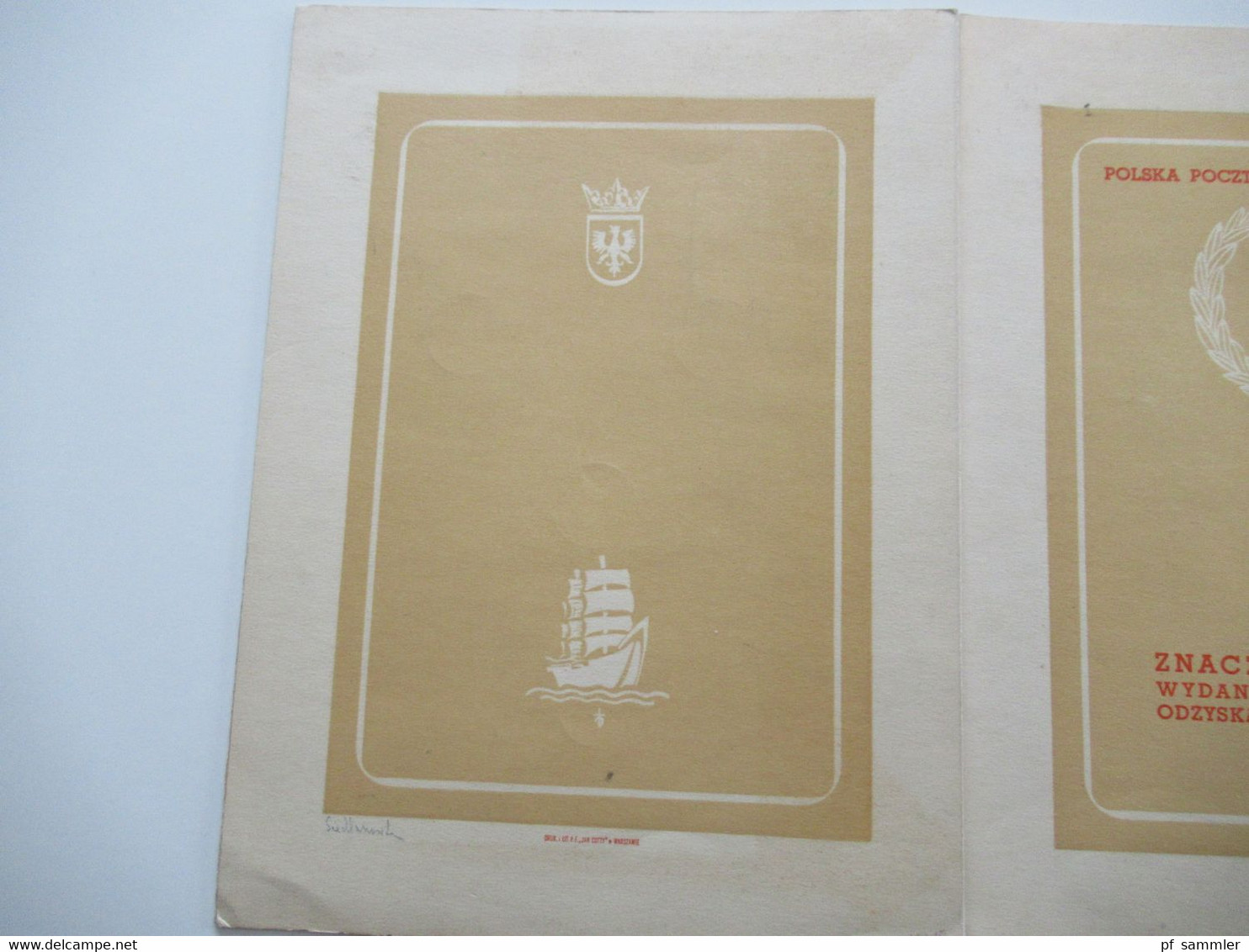 Polen 1938 Sondermappe 20 Jahre Republik / FDC mit Block 7, Nr. 331 / 343 und Port Gdansk Nr. 34 / 37 Tolles Dokument