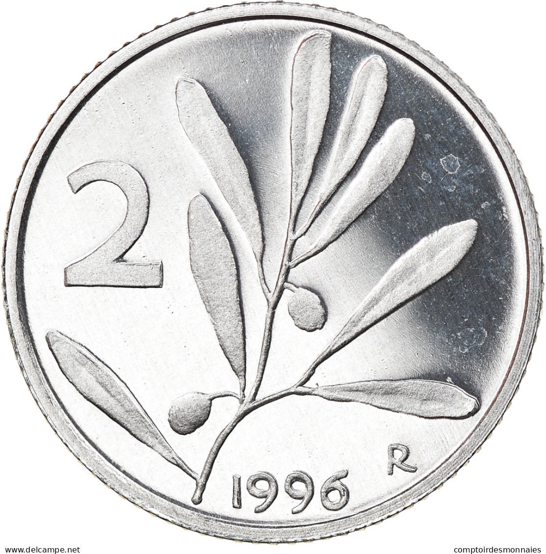 Monnaie, Italie, 2 Lire, 1996, Rome, Proof, FDC, Aluminium, KM:94 - 2 Lire