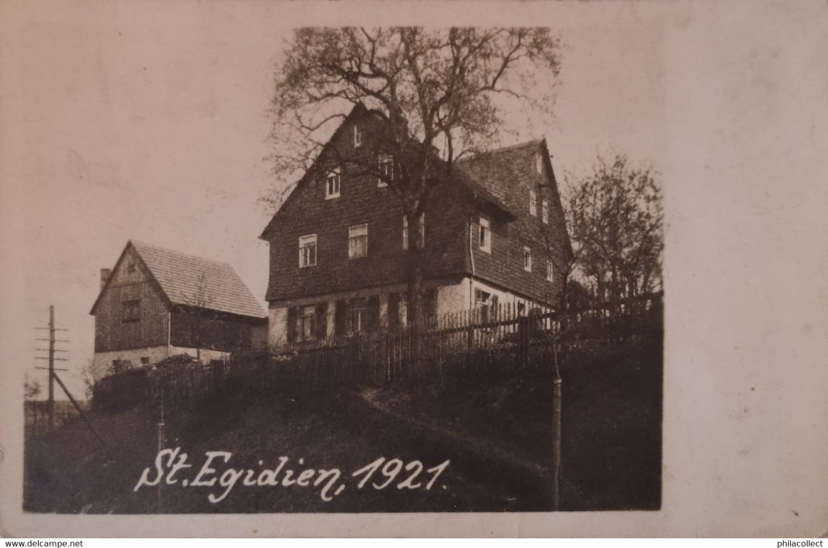 St. Egidien (Zwickau) Photo - AK // Unbekant 1921 - Zwickau