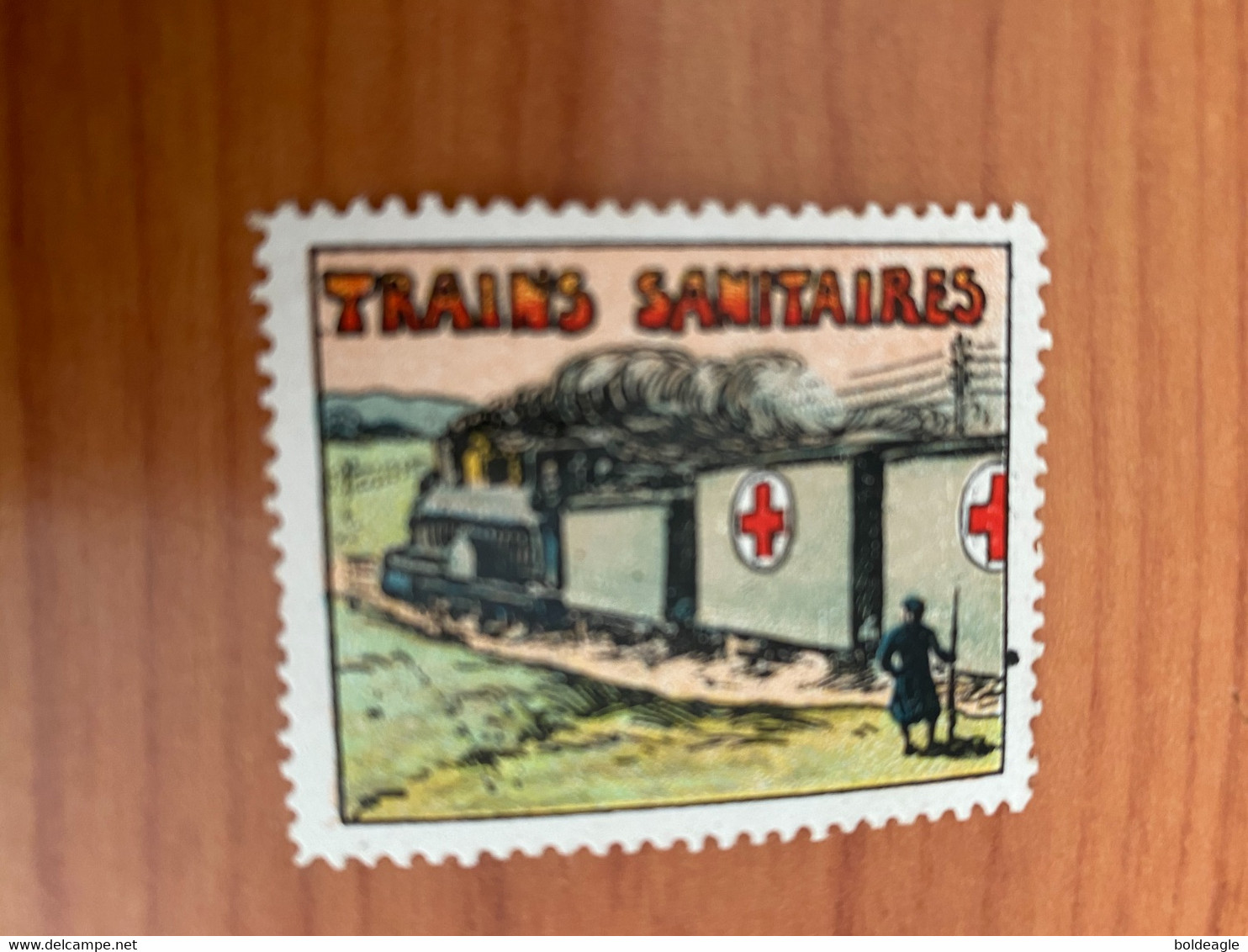 Vignette -trains Sanitaires - Croix Rouge - Red Cross