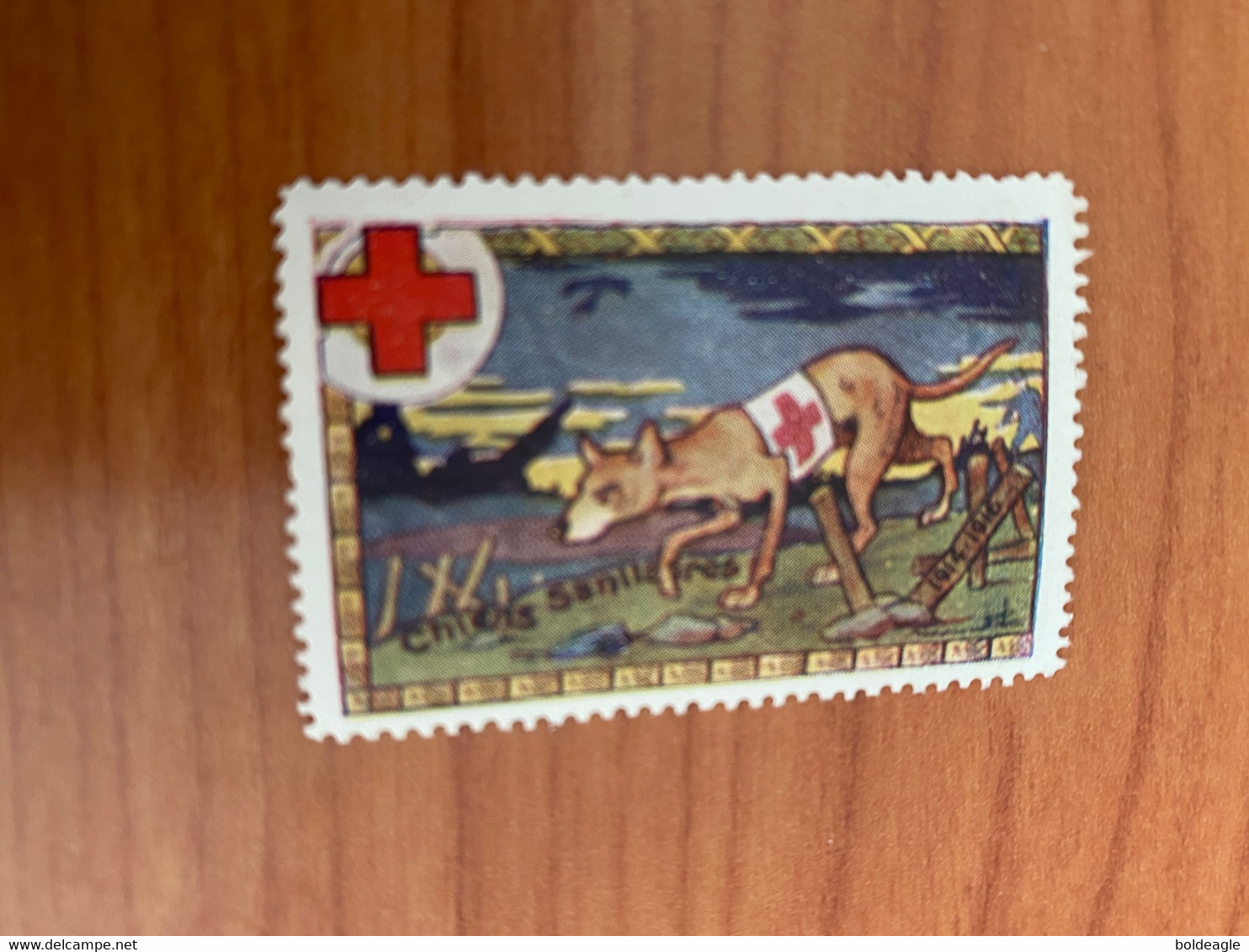 Vignette - Chiens Sanitaires - Croix Rouge - Rotes Kreuz