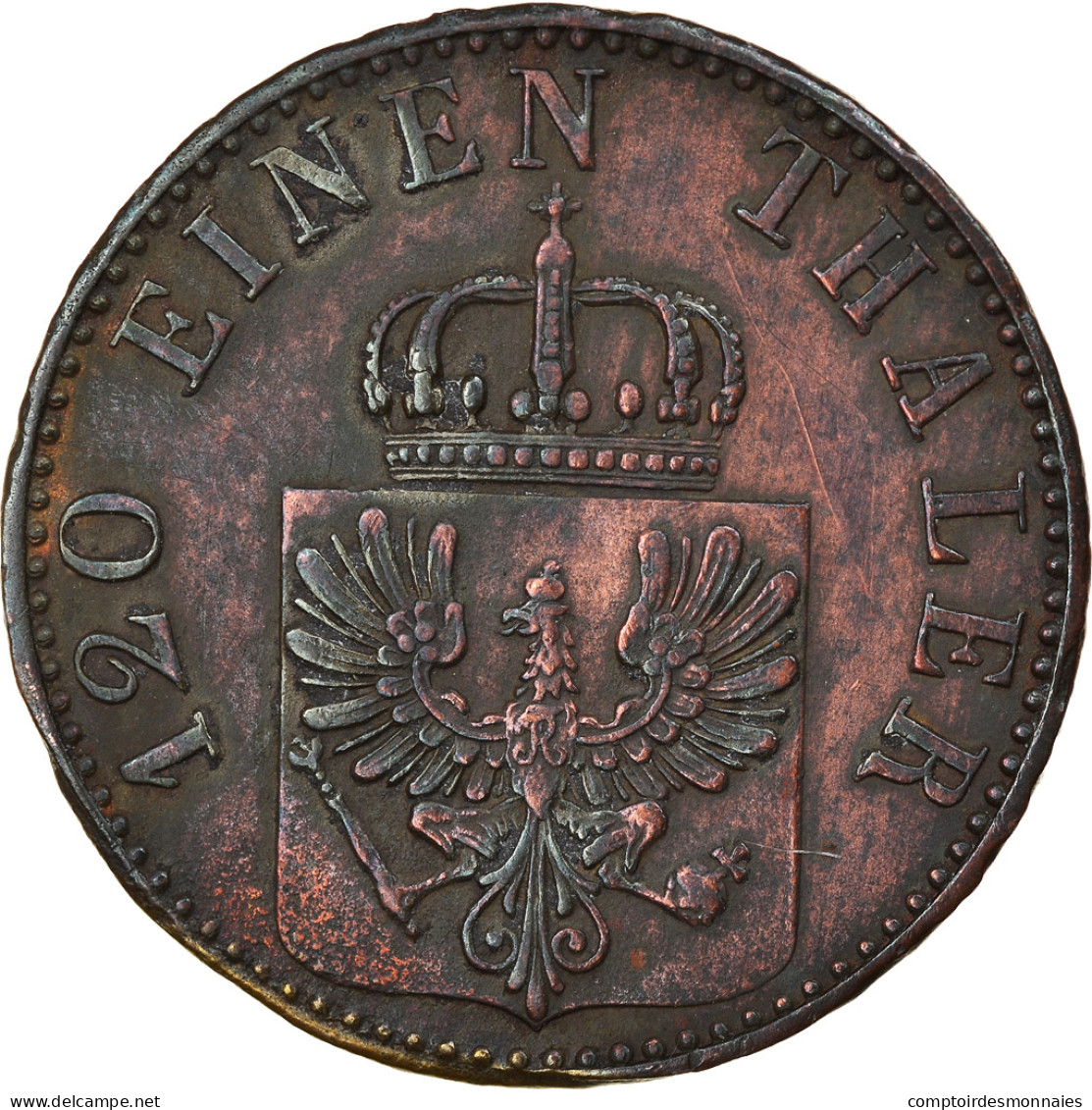 Monnaie, Etats Allemands, PRUSSIA, Wilhelm I, 3 Pfennig, 1869, Berlin, TB+ - Taler & Doppeltaler