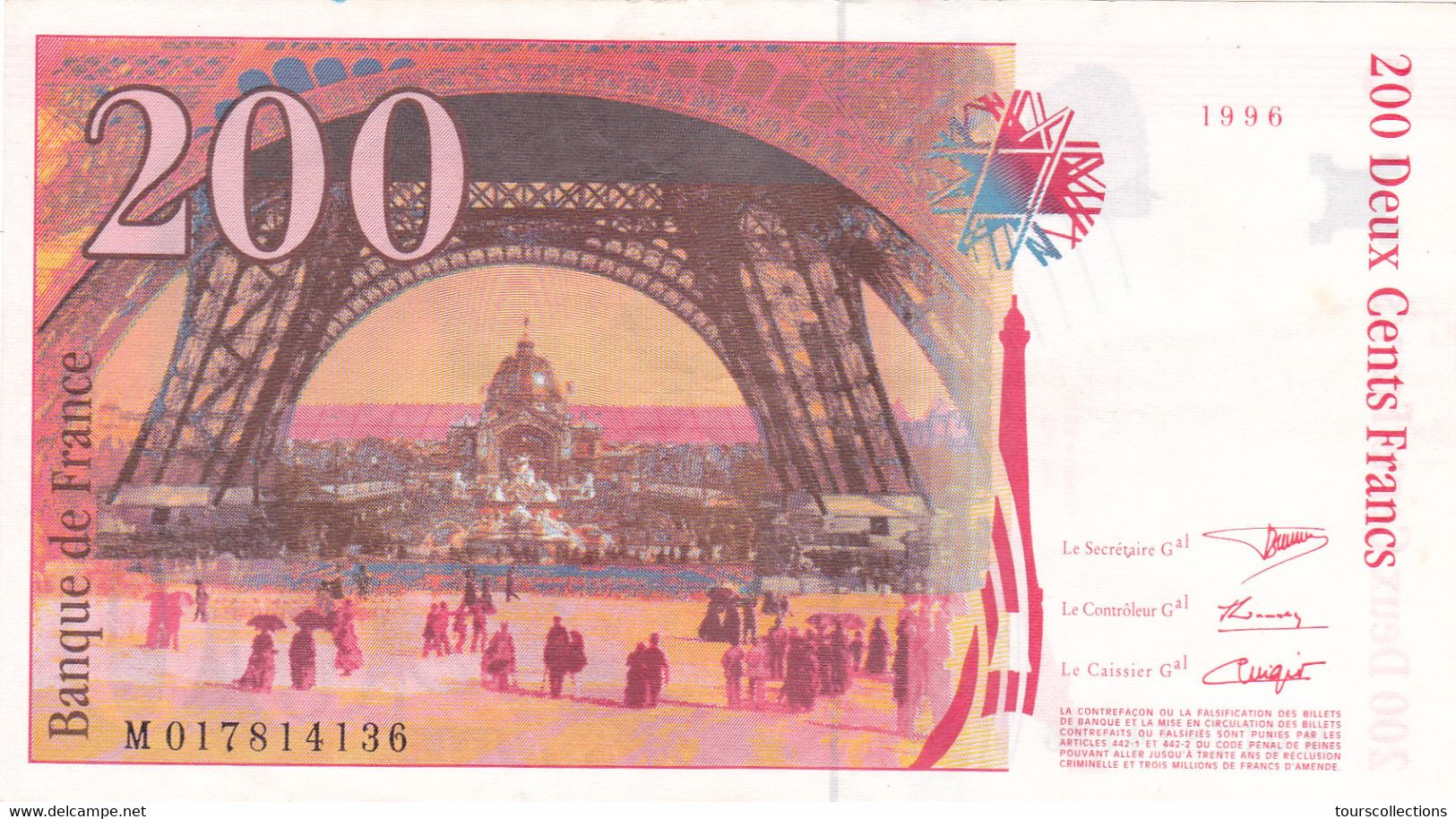 FAY 75/02 - 200 FRANCS EIFFEL  - 1996  SUP +  @ M017814136 - BILLET FRANCE - 200 F 1995-1999 ''Eiffel''