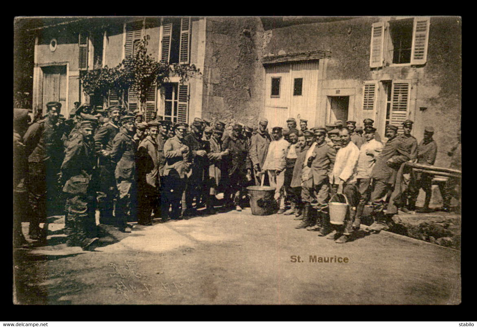 55 - SAINT-MAURICE-SOUS-LES-COTES - SOUPE DES SOLDATS - FELDPOSTKARTE - GUERRE 14/18 - Other & Unclassified