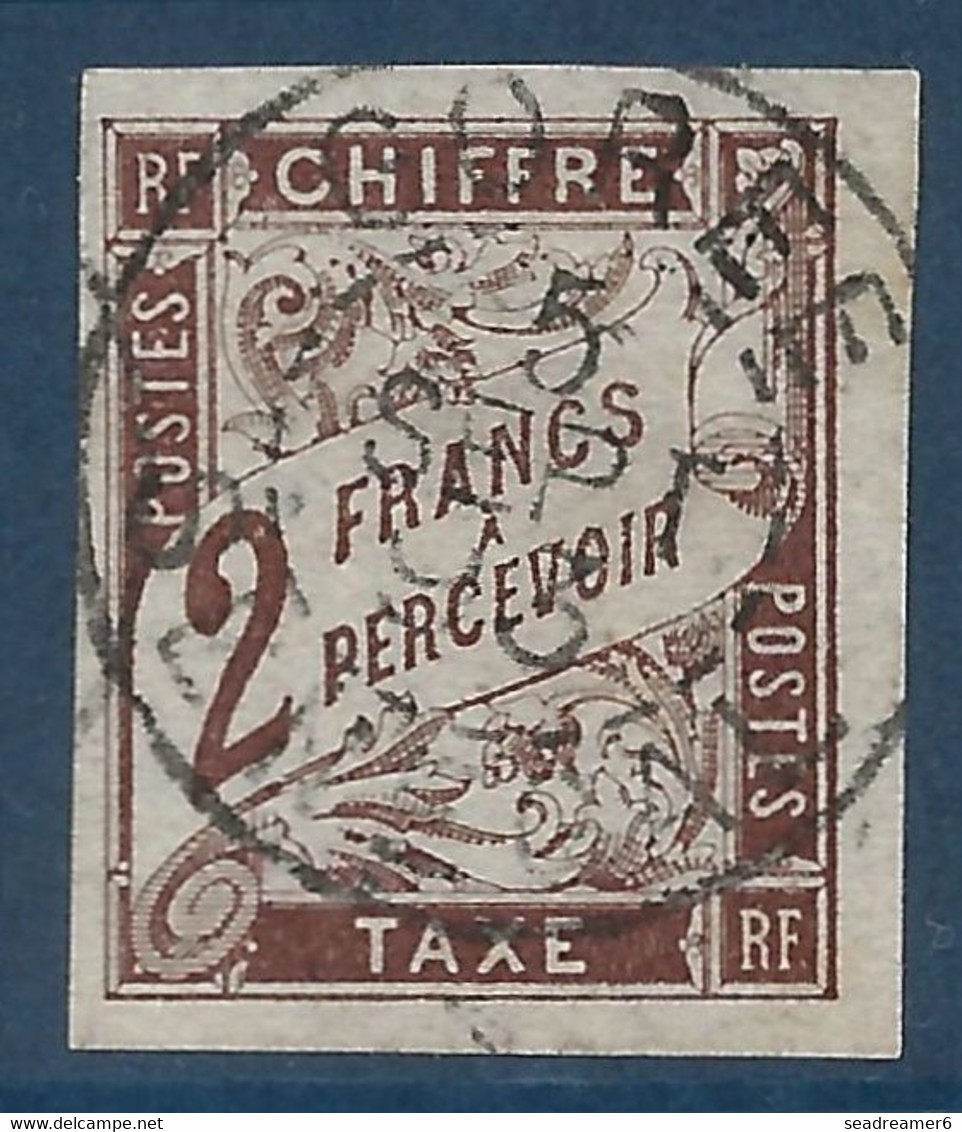 France Colonies Générales Taxe N°16 Oblitéré Dateur De Gorée (Sénégal) Superbe Signé Calves - Postage Due