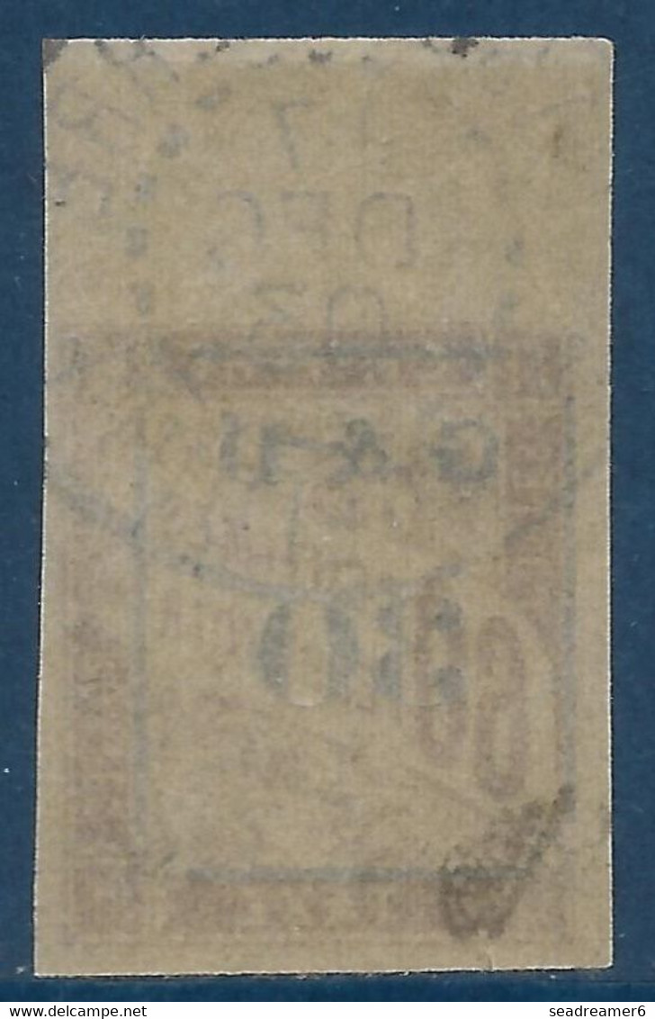 France Guadeloupe N°13 (tirage 1650) BDFeuille , 30c Sur 60c Oblitéré De Basse Terre,  Très Frais Signé Calves - Used Stamps