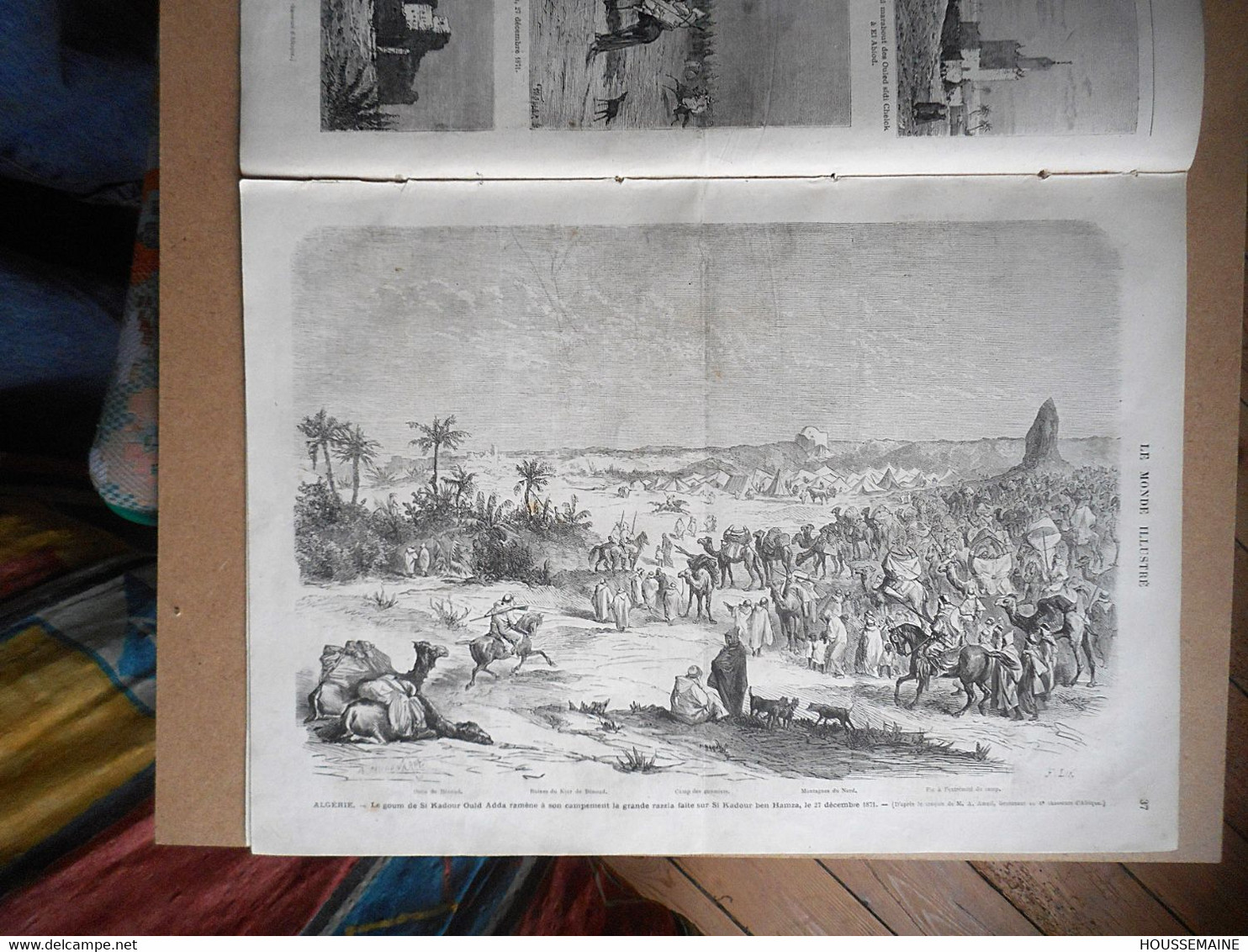 LE MONDE ILLUSTRE 20/01/ 1872 GUSTAVE LAMBERT POLE NORD BUZENVAL ALGERIE EL ABIOD GANT OPERA SARDOU OFFENBACH ESPAGNE - 1850 - 1899