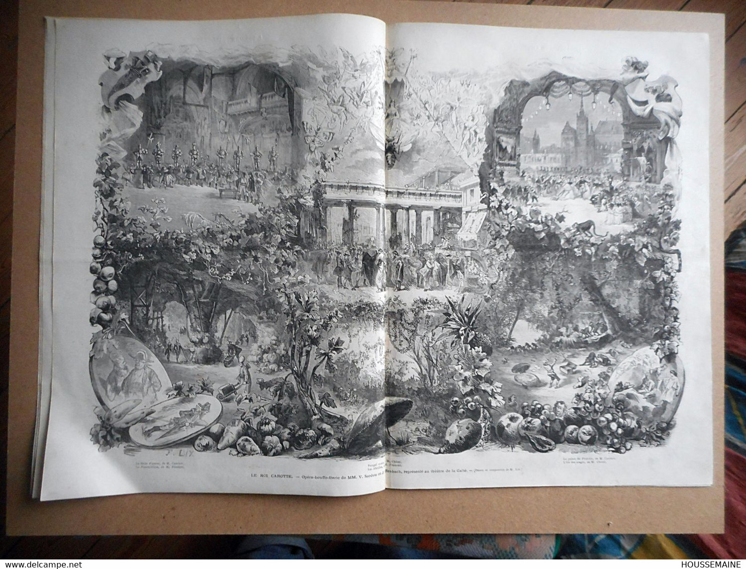 LE MONDE ILLUSTRE 20/01/ 1872 GUSTAVE LAMBERT POLE NORD BUZENVAL ALGERIE EL ABIOD GANT OPERA SARDOU OFFENBACH ESPAGNE - 1850 - 1899