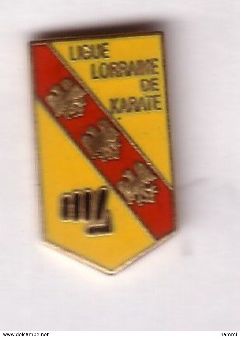 C12 Pin's Ligue Lorraine De Karaté écusson Blason Qualité Egf Achat Immédiat Immédiat - Judo