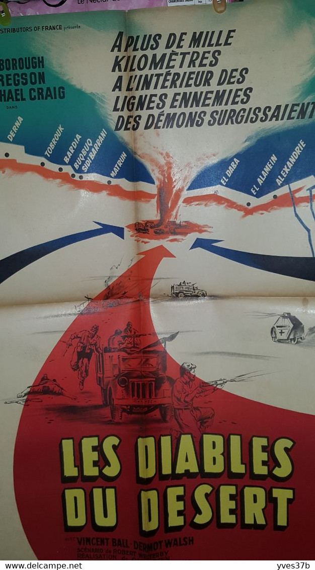 "Les Diables Du Désert" R. Attenborough, J. Gregson, M. C...1958 - 60x80 - TTB - Manifesti & Poster