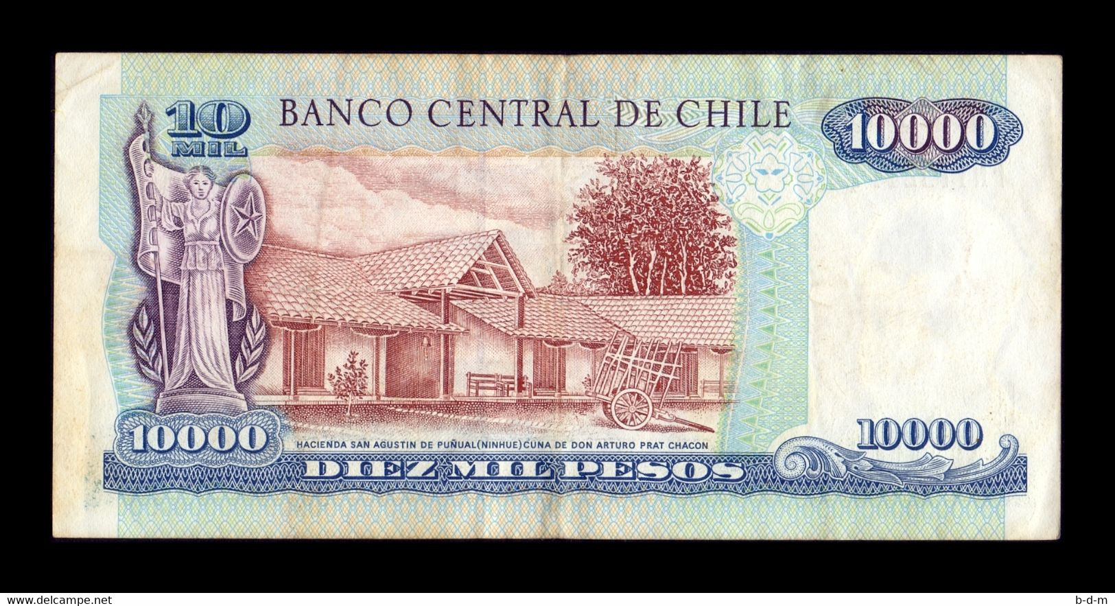 Chile 10000 Escudos 2006  Pick 157c BC/MBC  F/VF - Cile