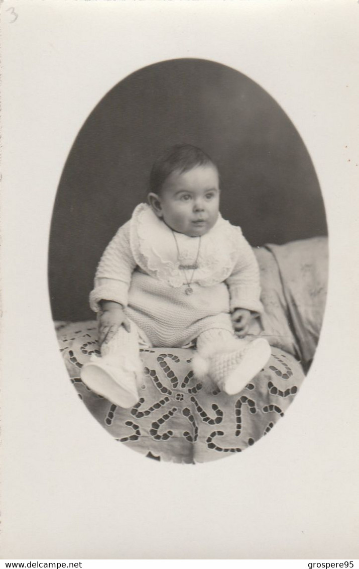 COLOMBES  PHOTO PERRIARD RUE DE L'ORME ENFANT 1934 - Autres & Non Classés