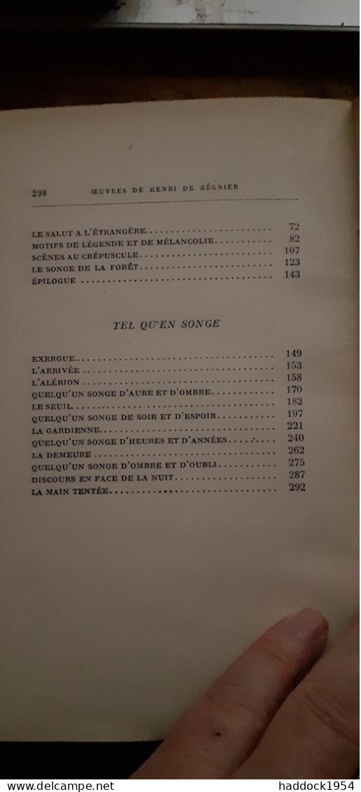 Oeuvres De HENRI DE REGNIER Tome 5 Mercure De France 1925 - Auteurs Français