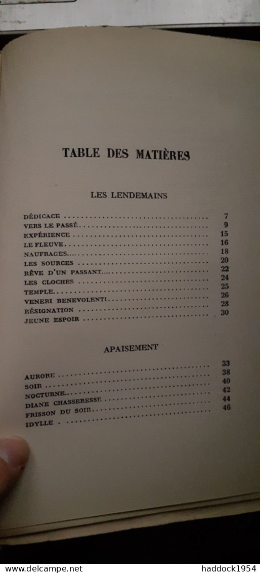 Les Lendemains Oeuvres De HENRI DE REGNIER Tome 4 Mercure De France 1924 - Auteurs Français