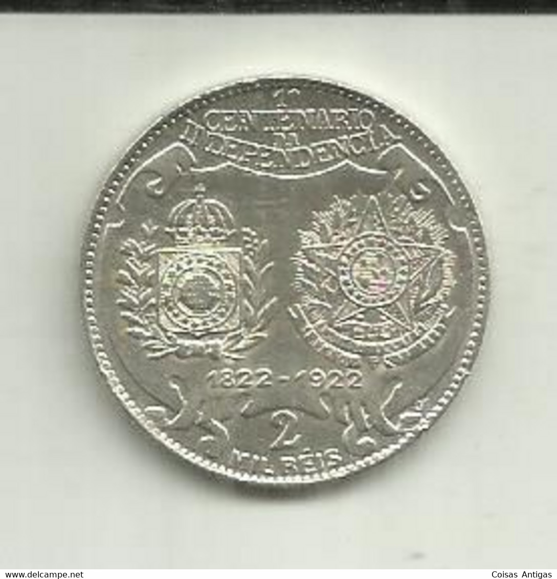 2000 Réis 1922 Brasil Silver - Brazilië