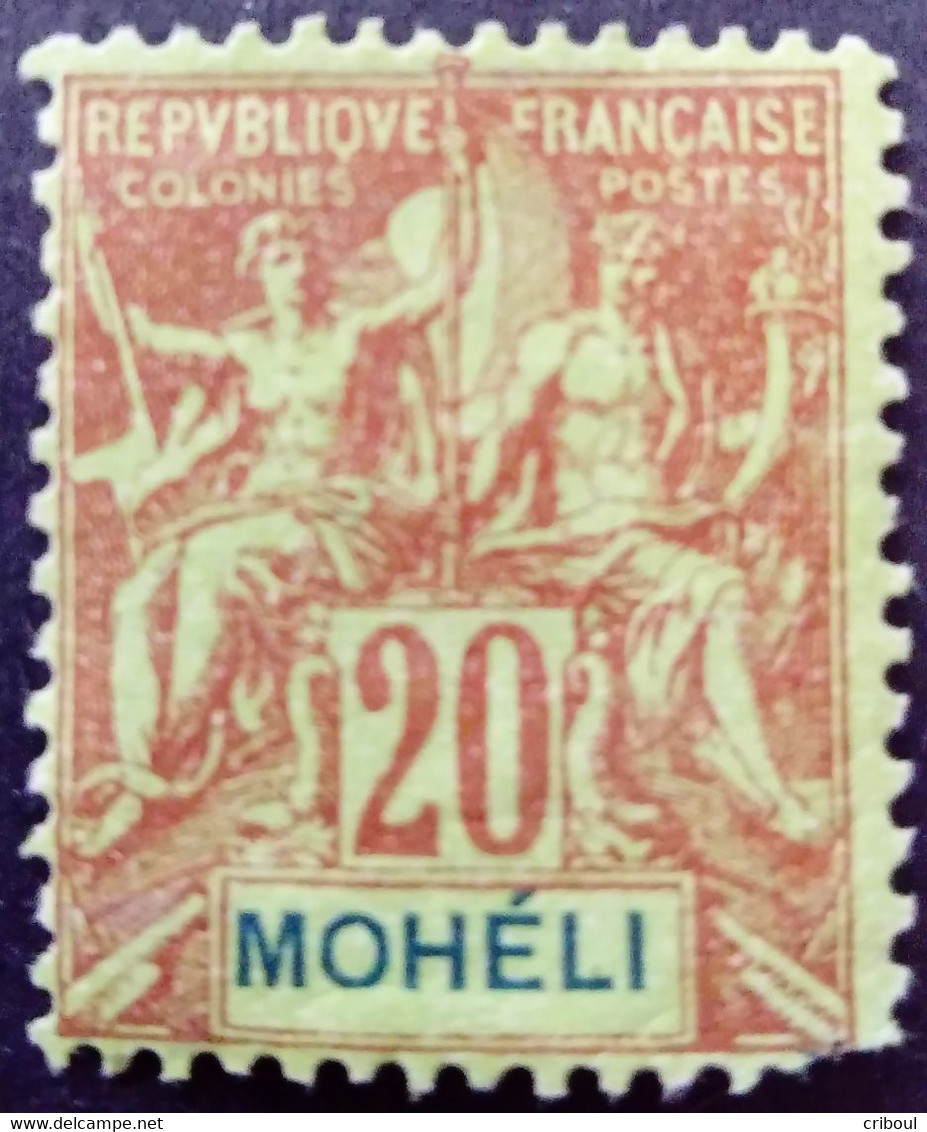 Moheli 1906 Yvert 6 * MH - Ungebraucht