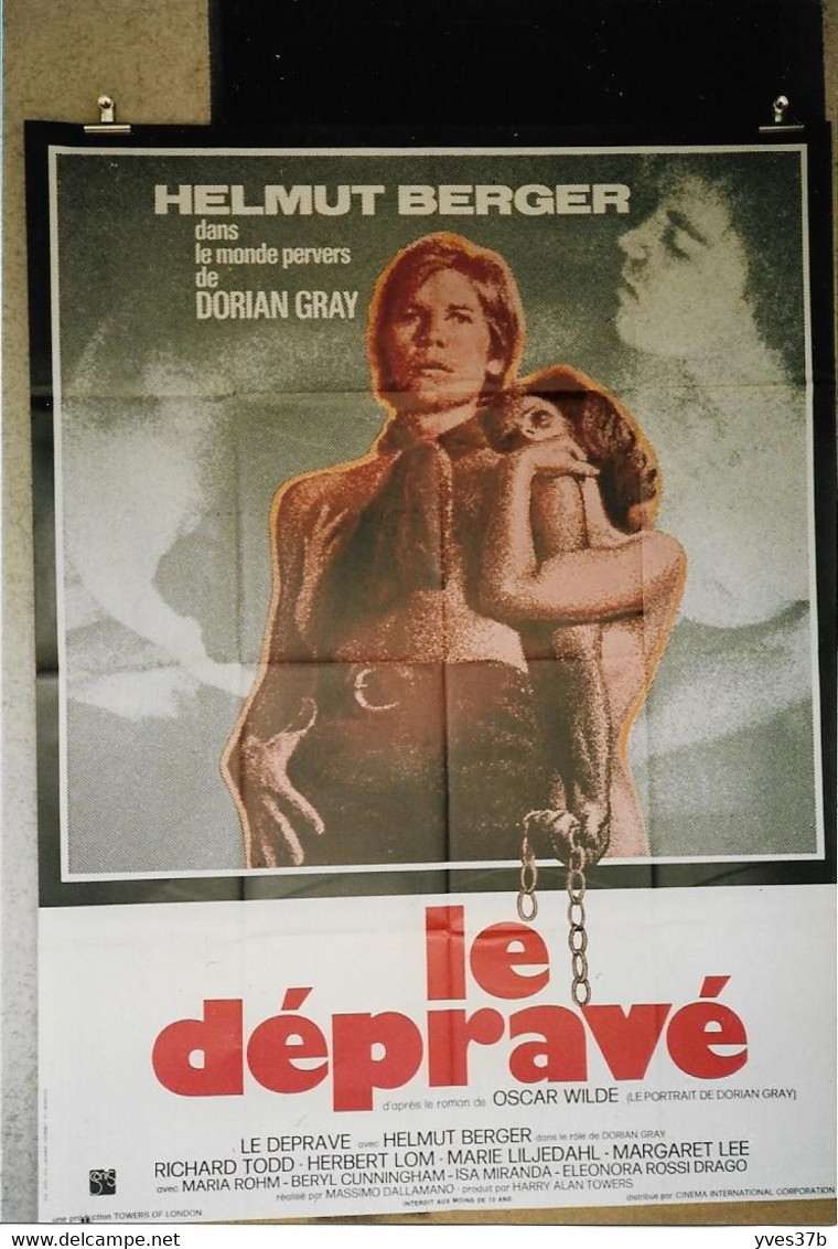 "Le Dépravé" Helmut Berger, Dorian Gray...1970 - 40x54 - TTB - Manifesti & Poster