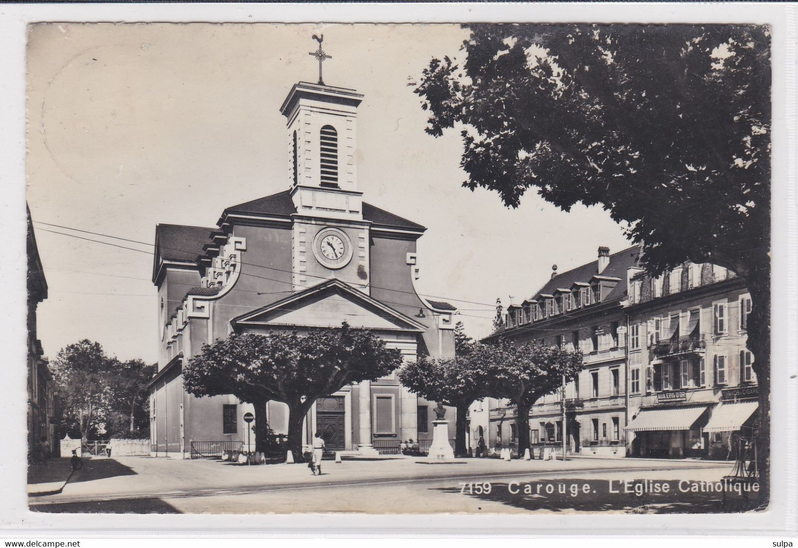 Carouge. L'église Catholique. Aux Epis D'Or, Tabacs - Carouge