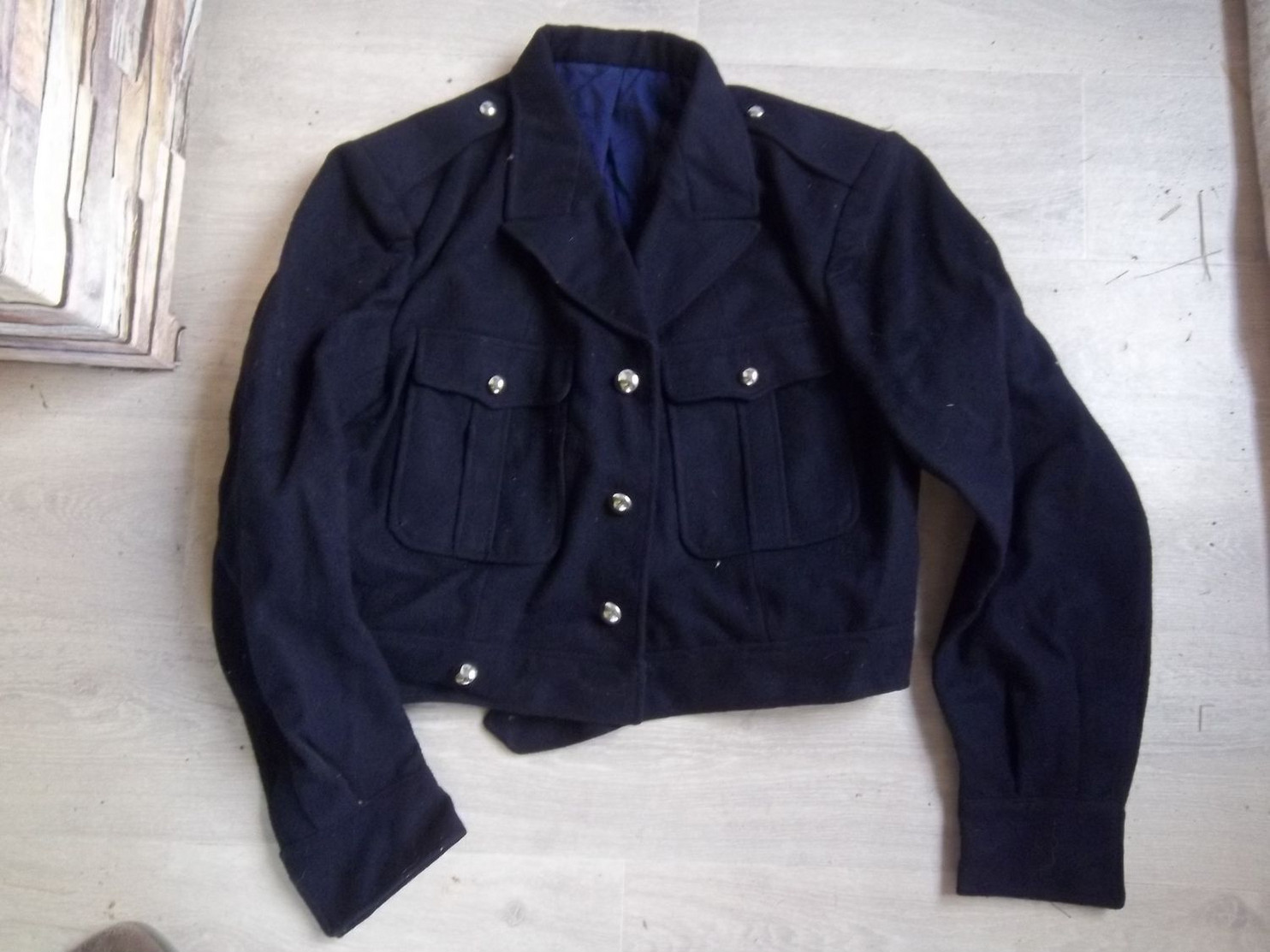 Blouson De Drap Ml 1946 Et Taille 46 Bleu Chasseur Alpins (avec Passant Pour Maintenir Le Pantalon) - Uniforms
