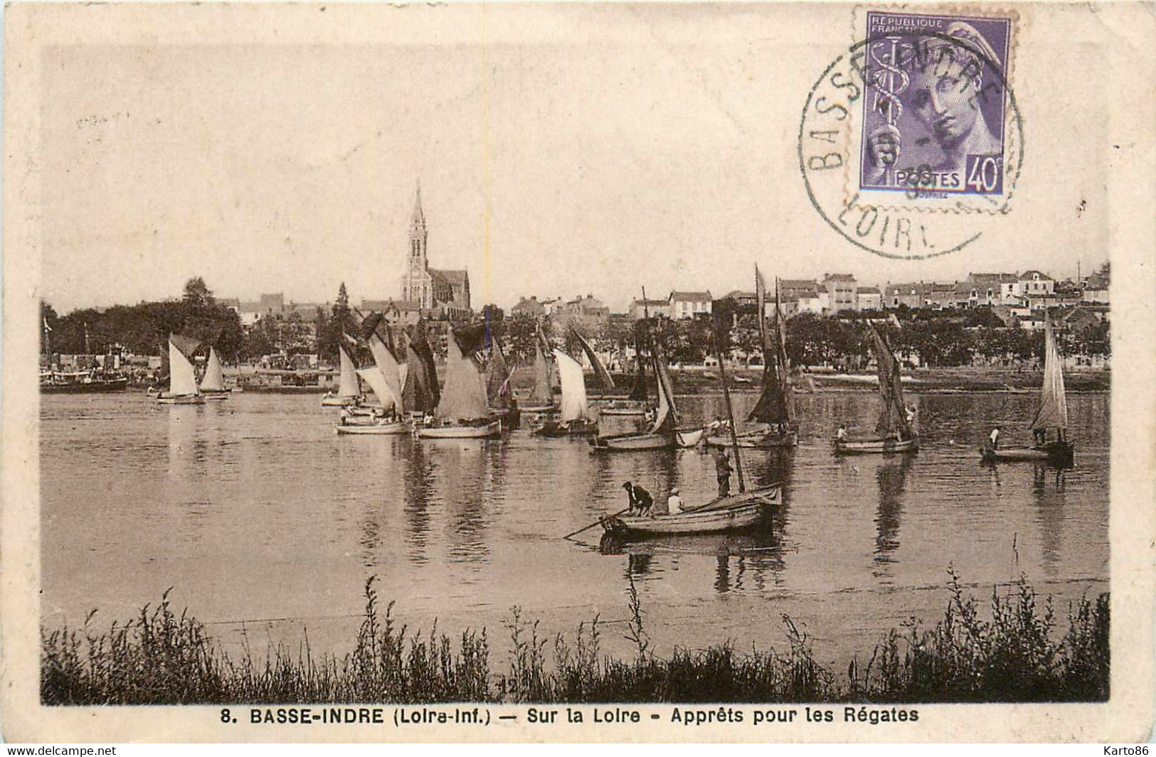 Basse Indre * Sur La Loire * Apprêts Pour Les Régates - Basse-Indre