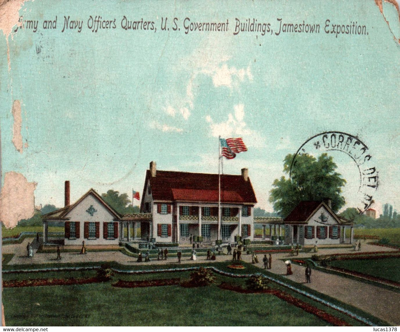 ARMY AND NAVY OFFICIERS QUARTERS US GOVERNMENT BUILDINGS  / JAMESTOWN EXPOSITION - Other & Unclassified