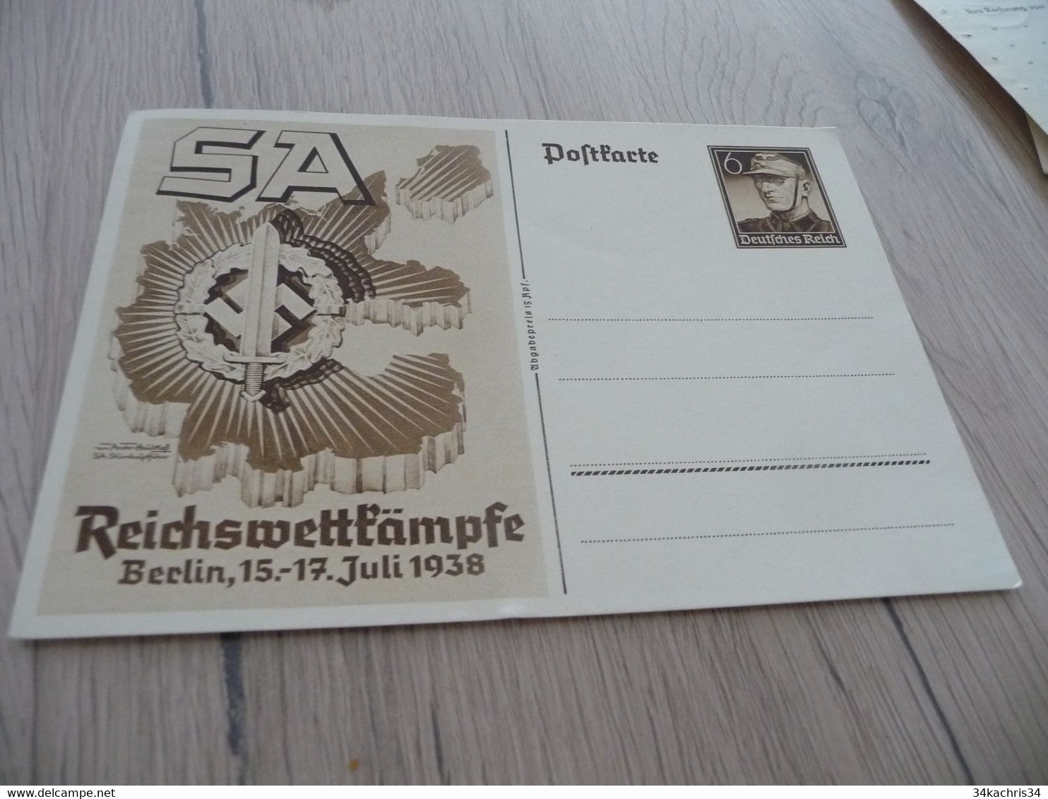 Allemagne Deutsche Post Entier Propagande Deutsche Reich - Other & Unclassified