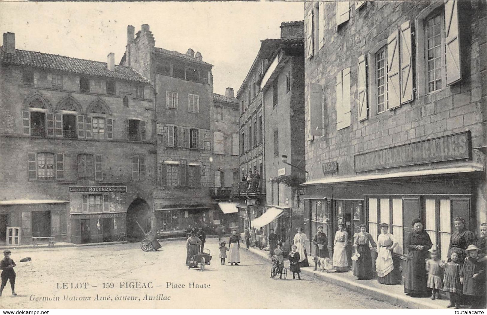 CPA 46 FIGEAC PLACE HAUTE - Figeac