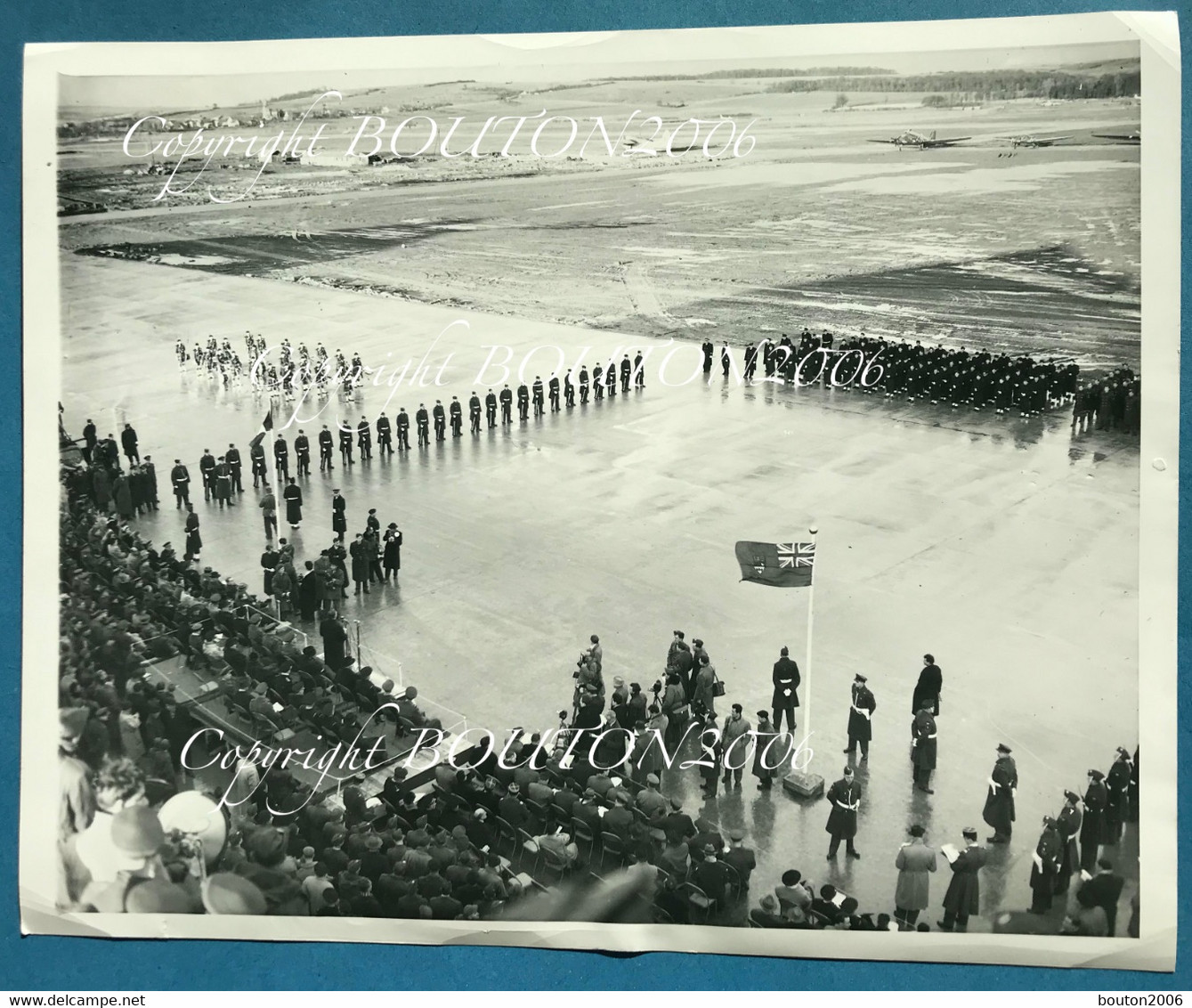 Grostenquin Base Aérienne Canadien RCAF 16 Fevrier 1952 Rare Photo Photographe Officiel Inauguration Passage OTAN 2 WING - Morhange