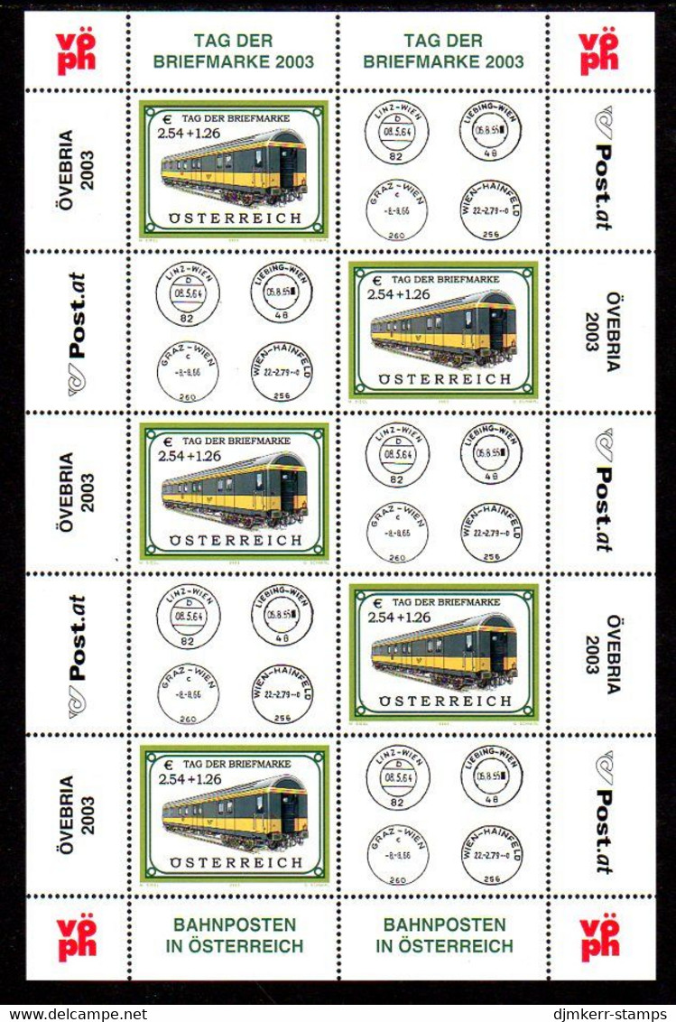 AUSTRIA 2003 Stamp Day Sheetlet, MNH / **.  Michel 2414 Kb - Blokken & Velletjes