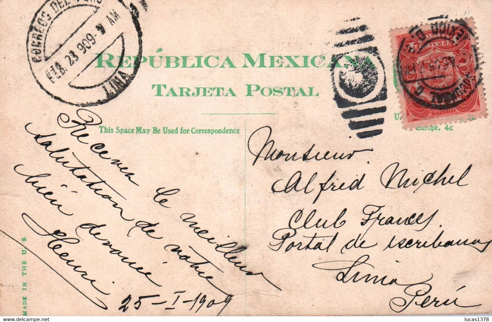 Post And Telegraph Office , Vera Cruz , Mexican Railway - Mexico - México